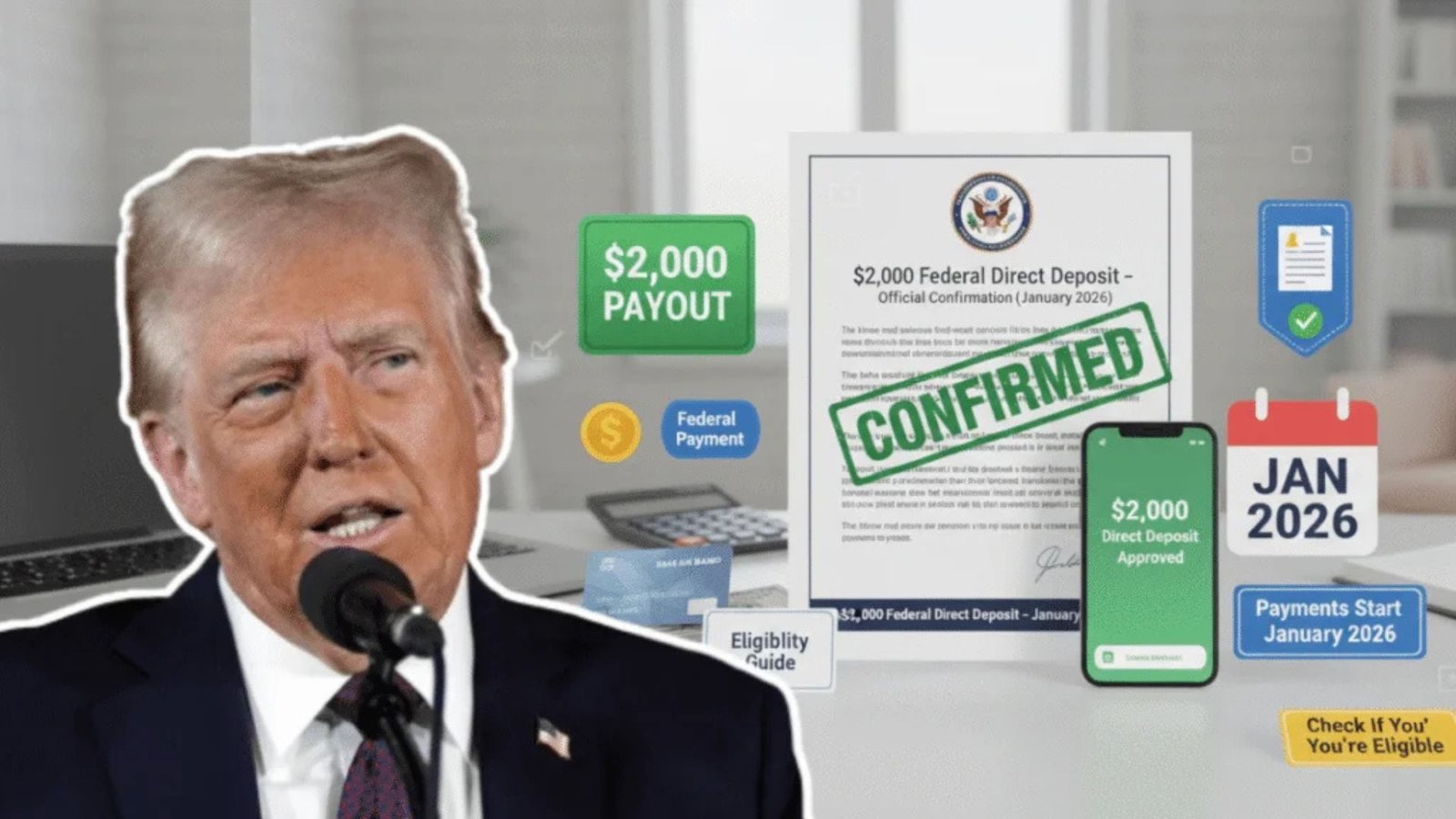 $2000 Federal Direct Deposit Payment Coming in January 2026